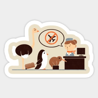 The No-Fly List Sticker